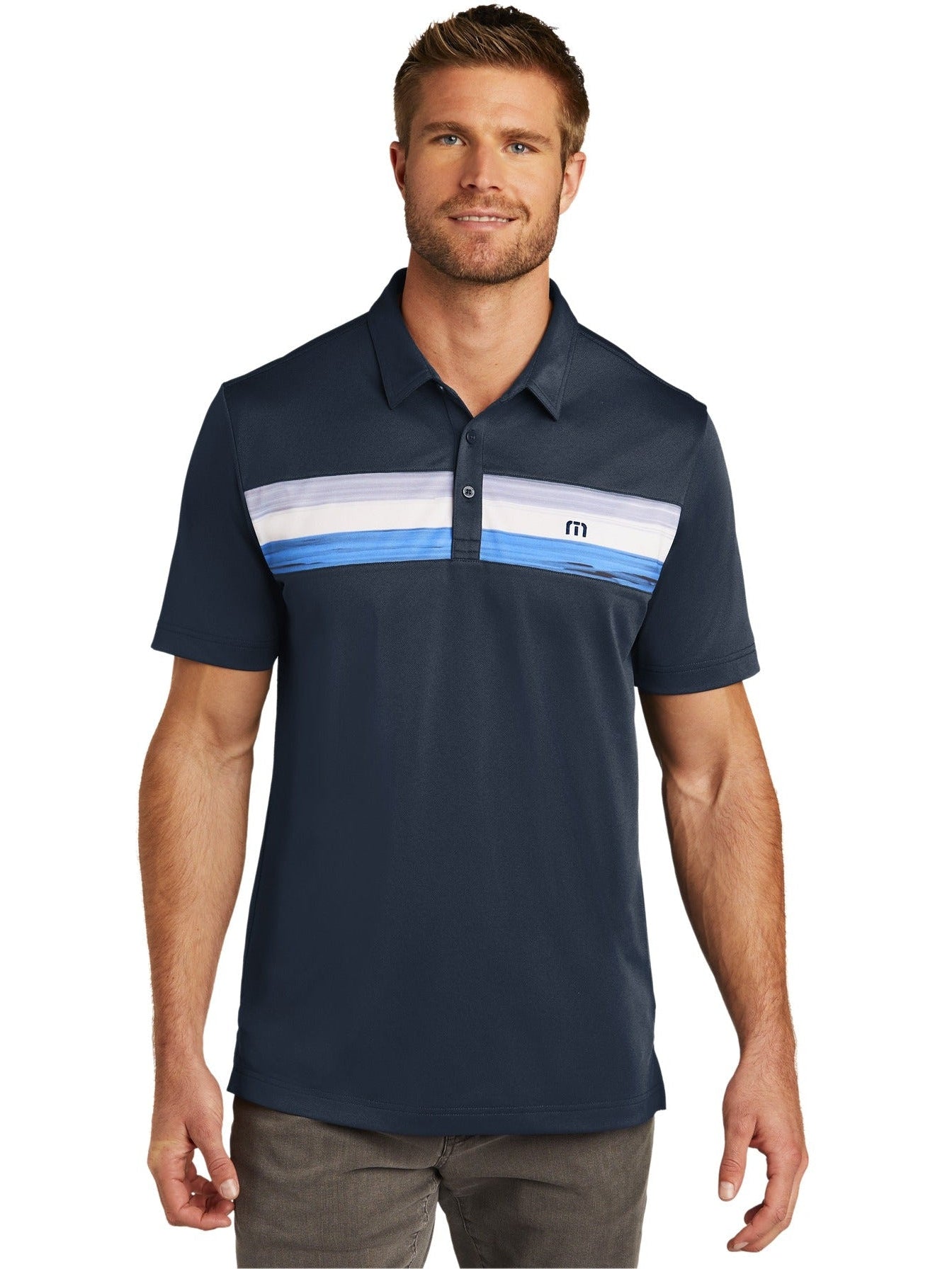 no-logo TravisMathew Cabana Chest Stripe Polo-Regular-TravisMathew-Thread Logic