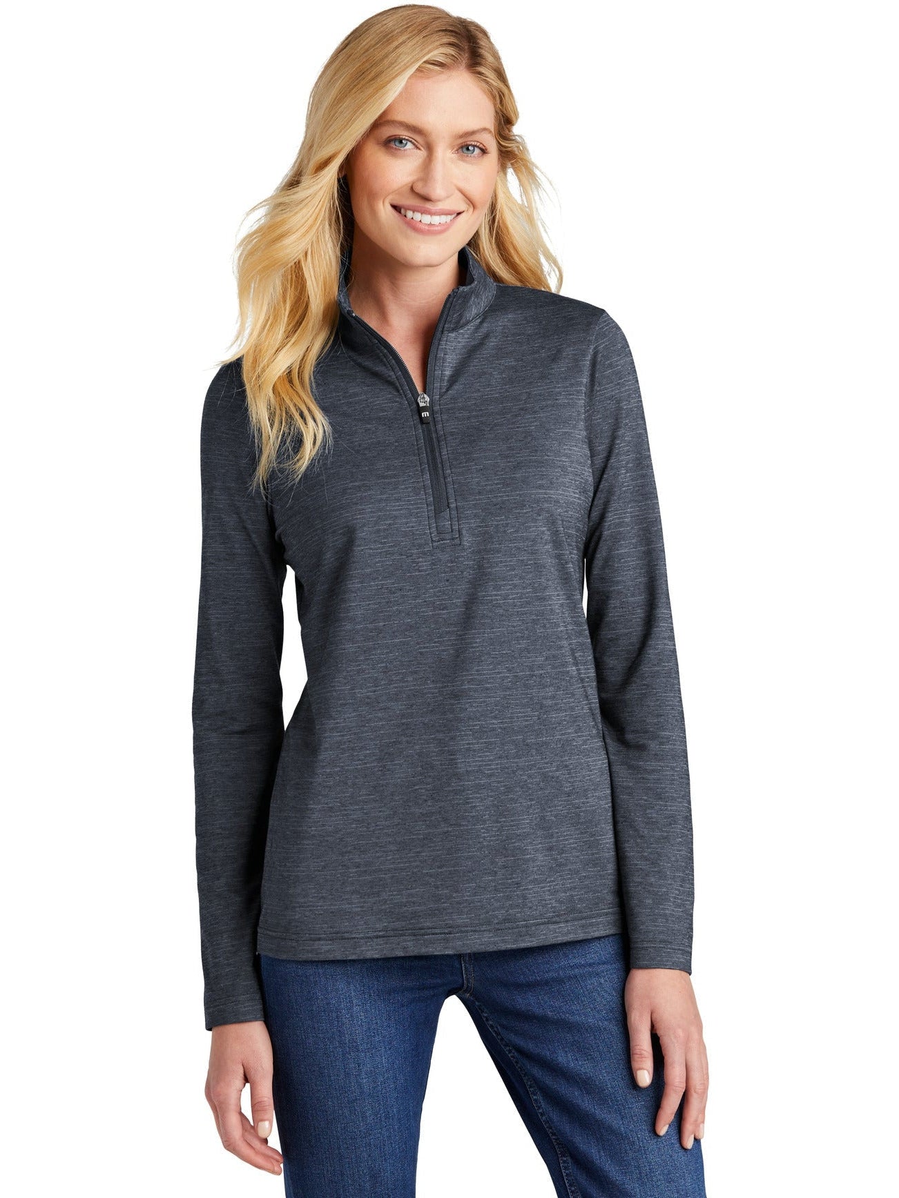 no-logo TravisMathew Ladies Crestview 1/4-Zip-Regular-TravisMathew-Thread Logic
