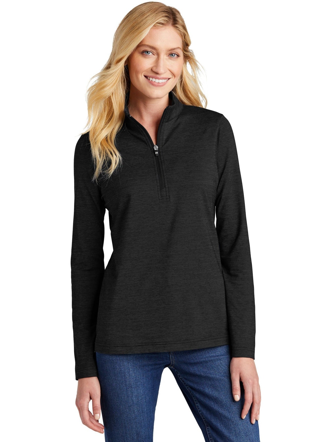 no-logo TravisMathew Ladies Crestview 1/4-Zip-Regular-TravisMathew-Thread Logic