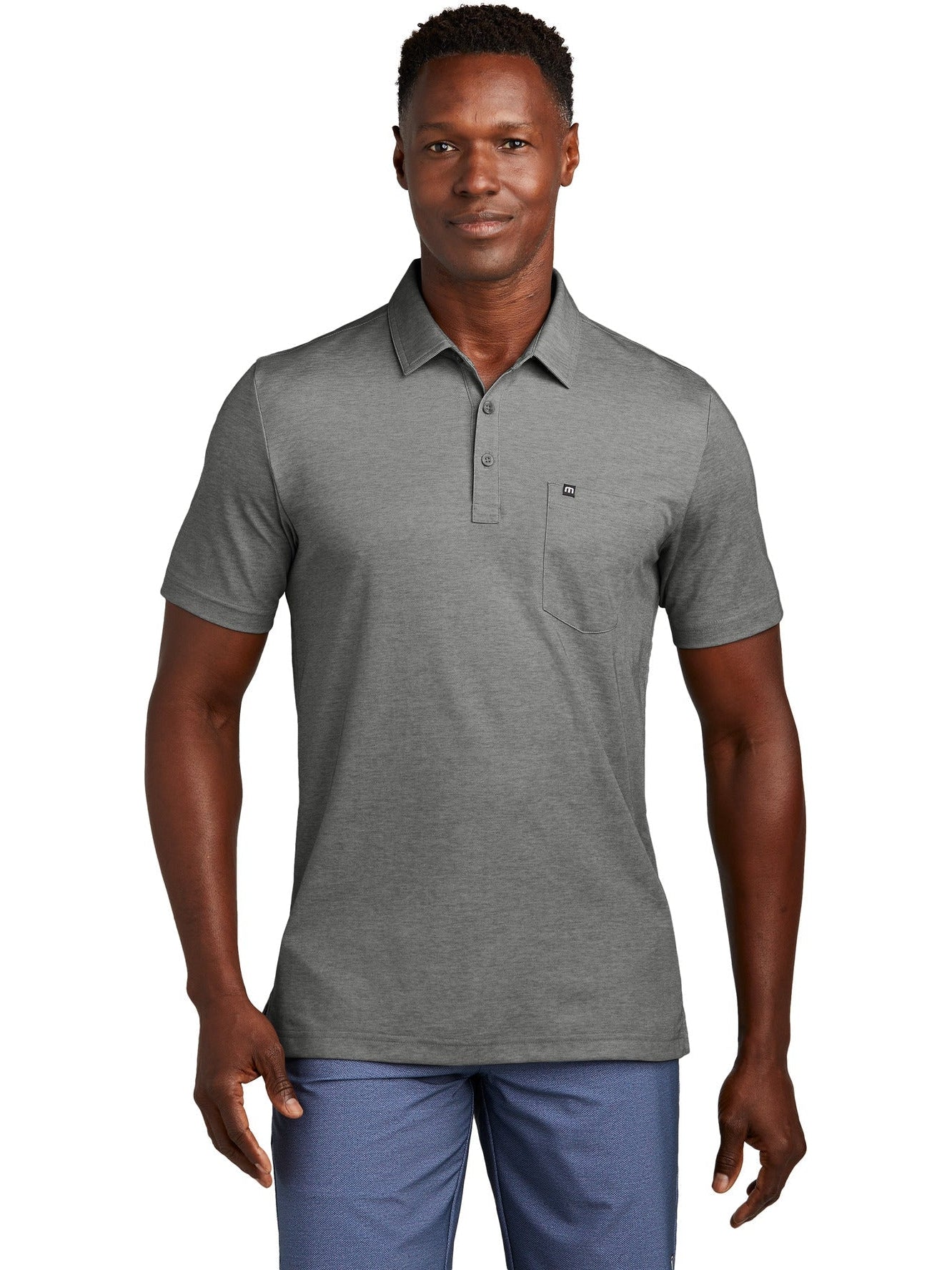no-logo TravisMathew Oceanside Heather Pocket Polo-New-TravisMathew-Thread Logic