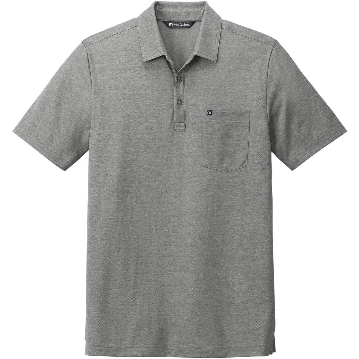 no-logo TravisMathew Oceanside Heather Pocket Polo