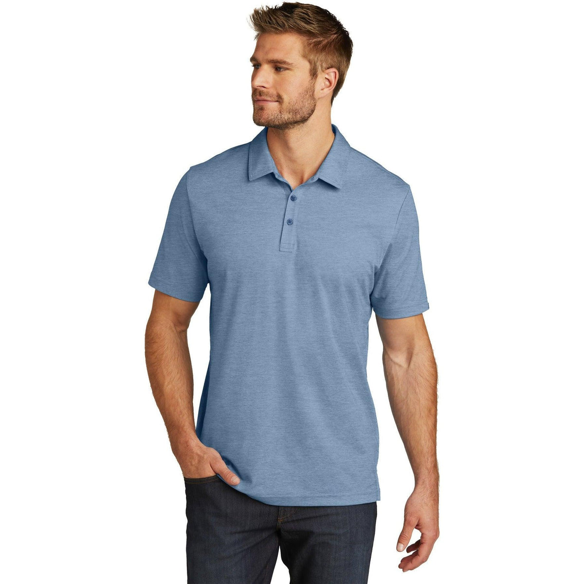 no-logo TravisMathew Oceanside Heather Polo-Regular-TravisMathew-Thread Logic