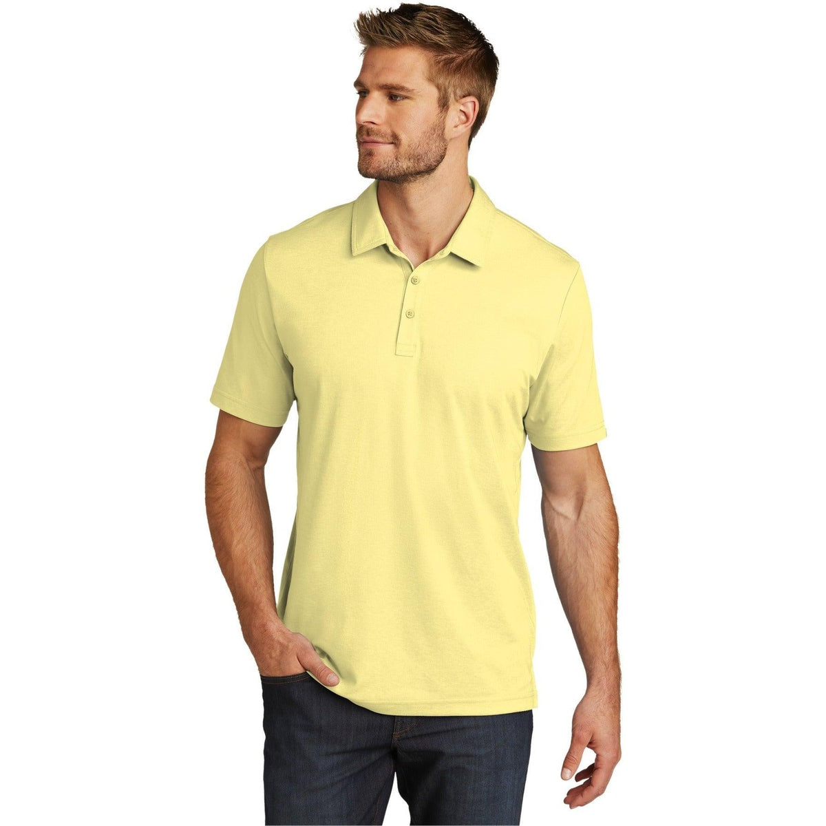 no-logo TravisMathew Oceanside Heather Polo-Regular-TravisMathew-Thread Logic