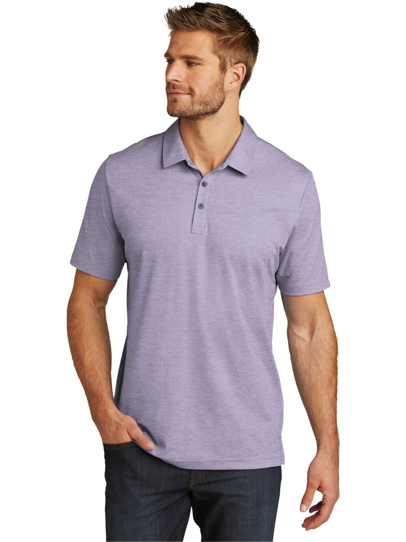 no-logo TravisMathew Oceanside Heather Polo-Regular-TravisMathew-Thread Logic