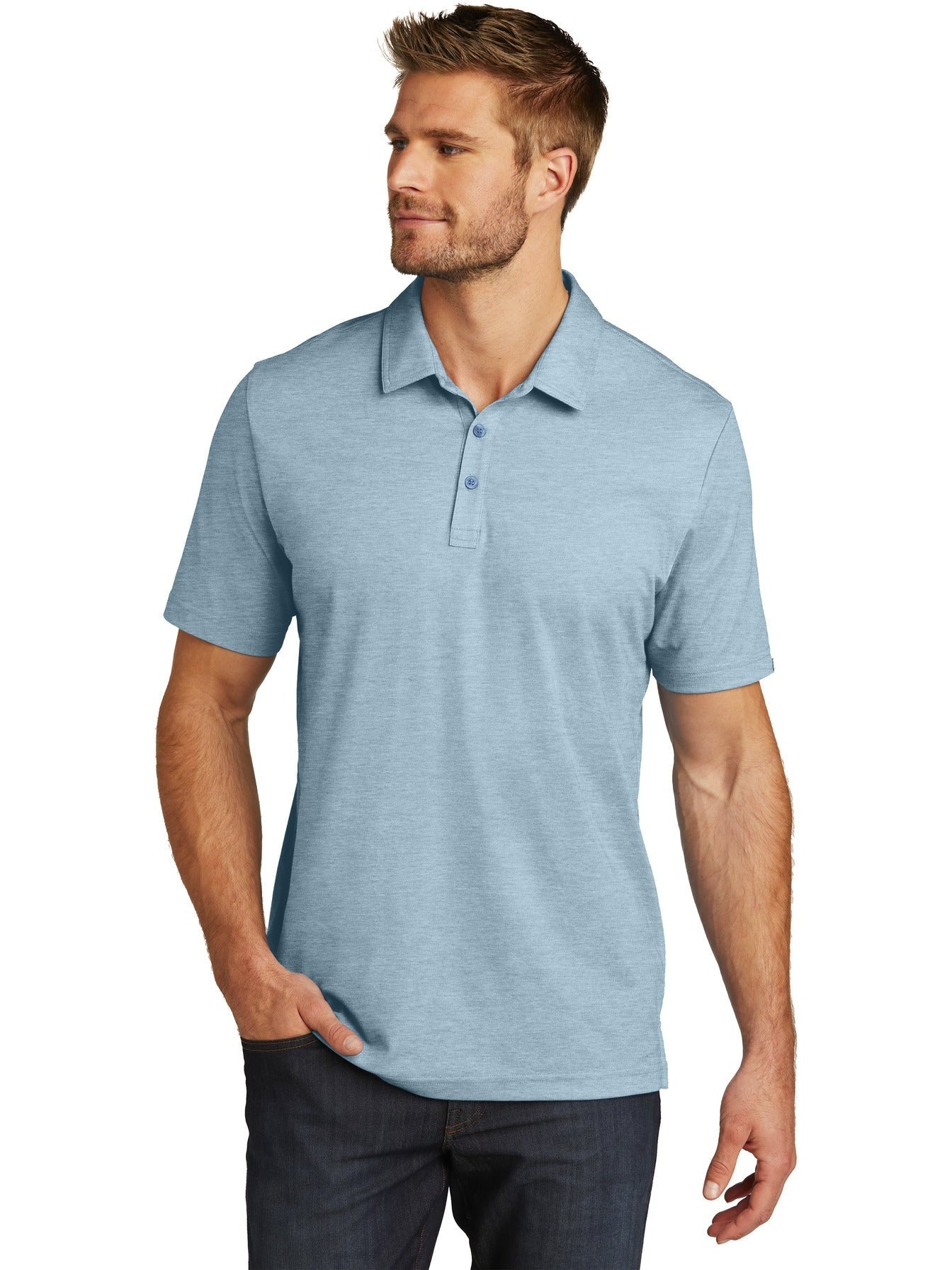 no-logo TravisMathew Oceanside Heather Polo-Regular-TravisMathew-Thread Logic