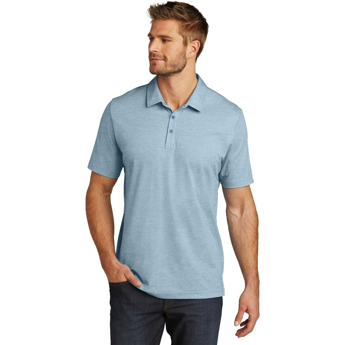 no-logo TravisMathew Oceanside Heather Polo-Regular-TravisMathew-Thread Logic