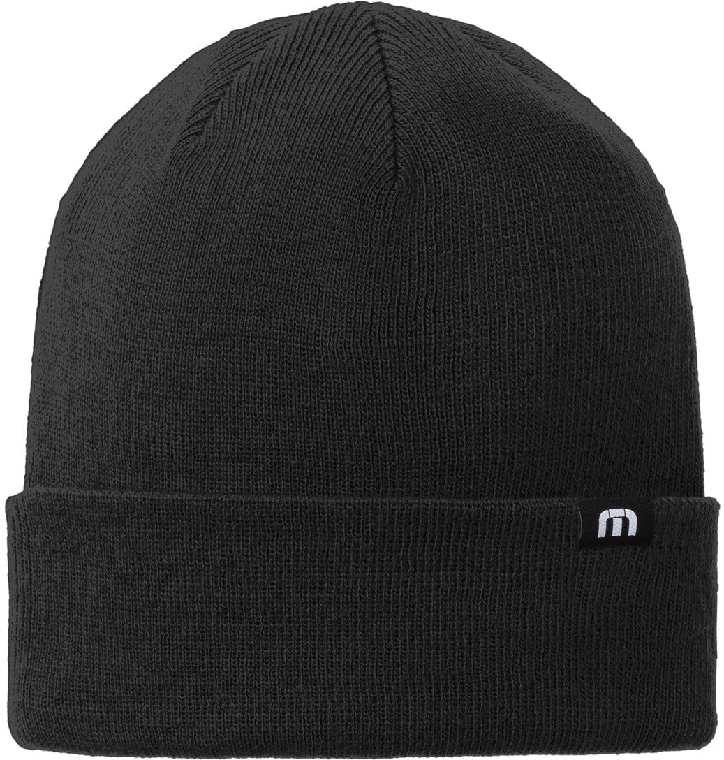 no-logo TravisMathew Solid Cuffed Beanie-New-TravisMathew-Black-1 Size-Thread Logic