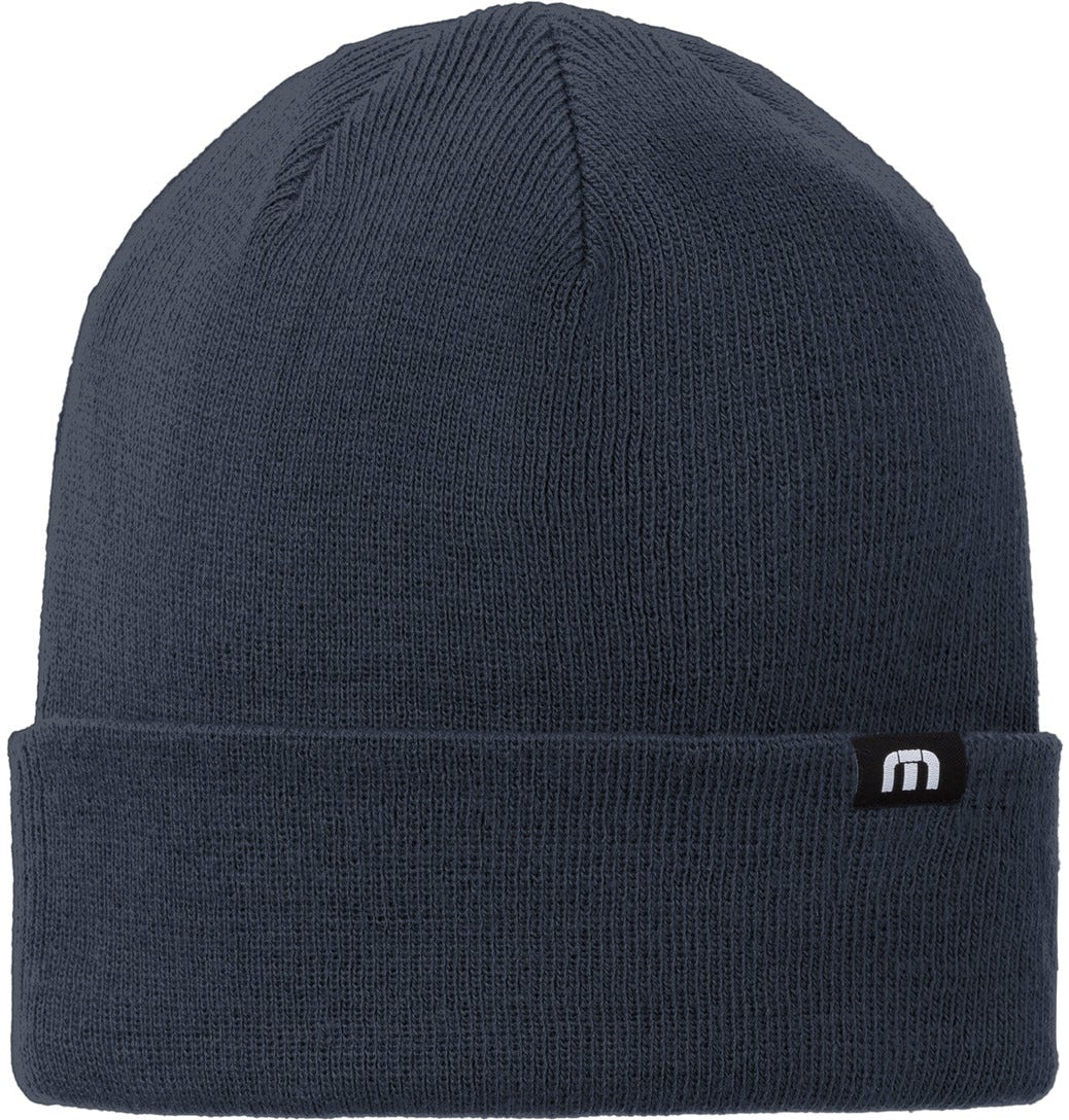 no-logo TravisMathew Solid Cuffed Beanie-New-TravisMathew-Blue Nights-1 Size-Thread Logic