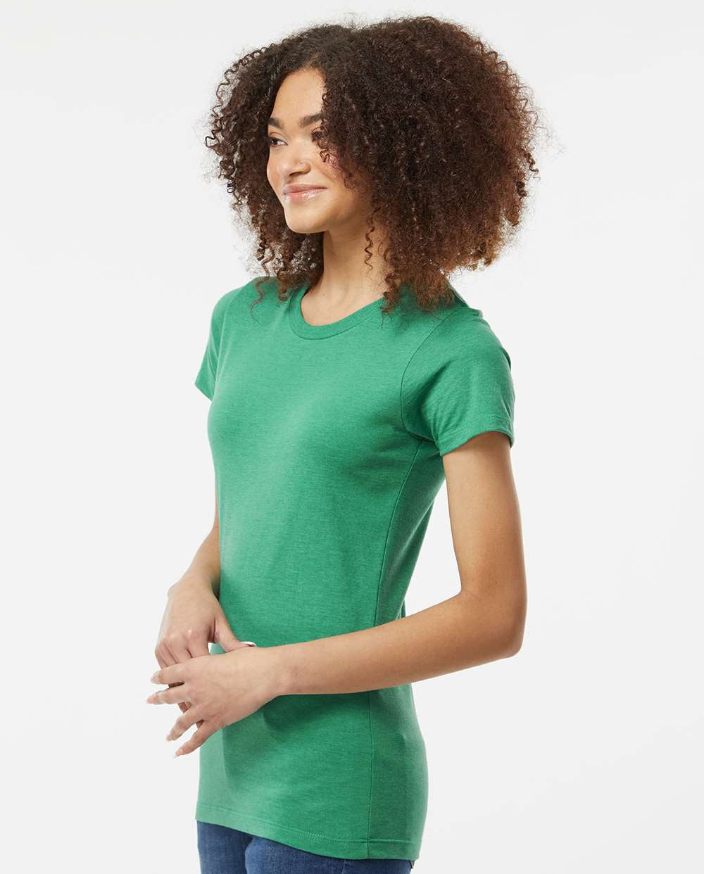 no-logo Tultex Ladies Premium Cotton Blend T-Shirt-T-Shirts-Tultex-Thread Logic