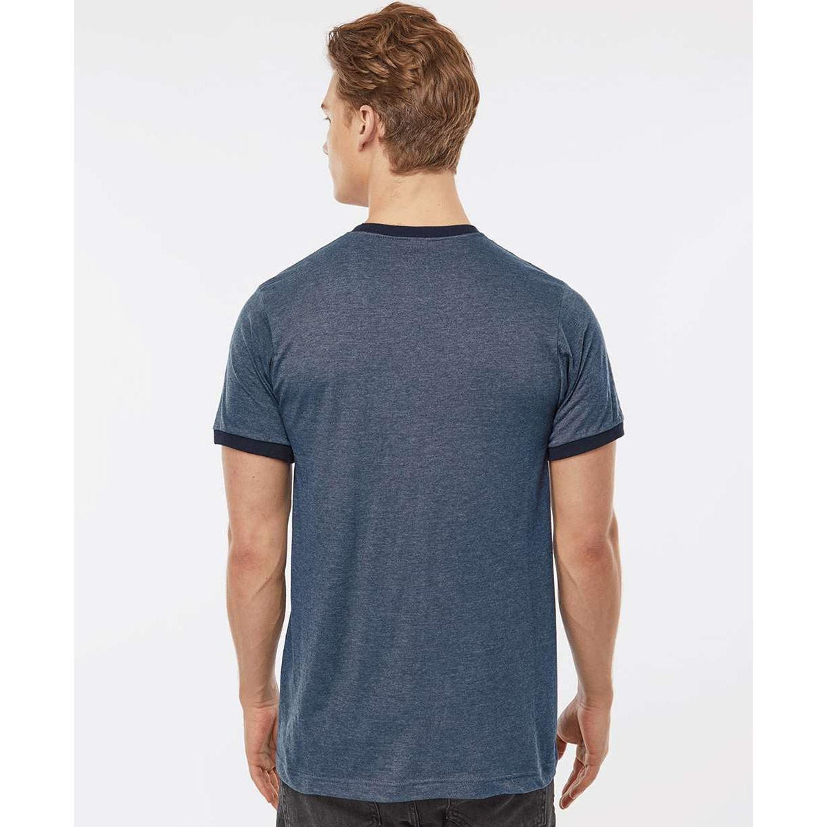 no-logo Tultex Unisex Fine Jersey Ringer T-Shirt-T-Shirts-Tultex-Thread Logic