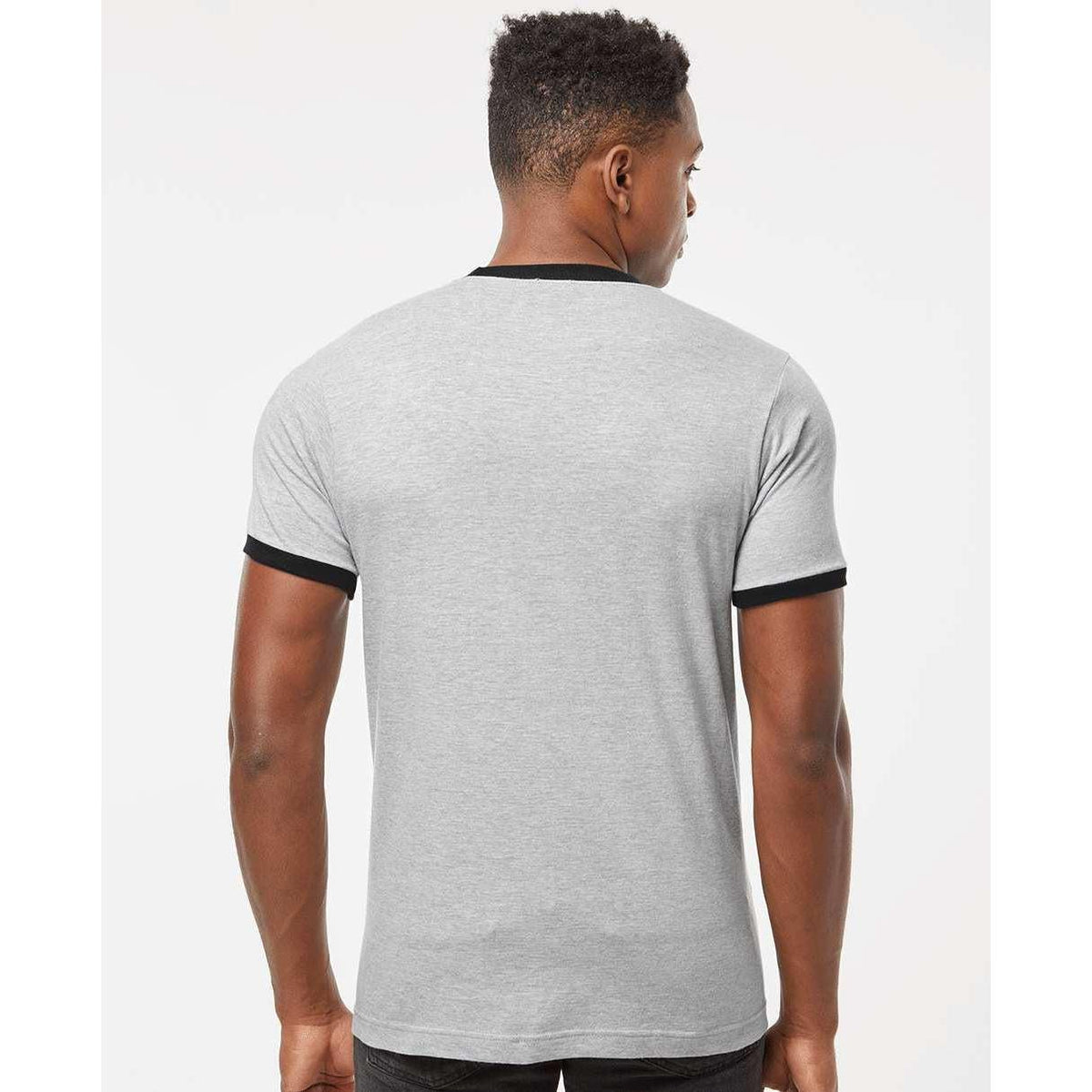 no-logo Tultex Unisex Fine Jersey Ringer T-Shirt-T-Shirts-Tultex-Thread Logic