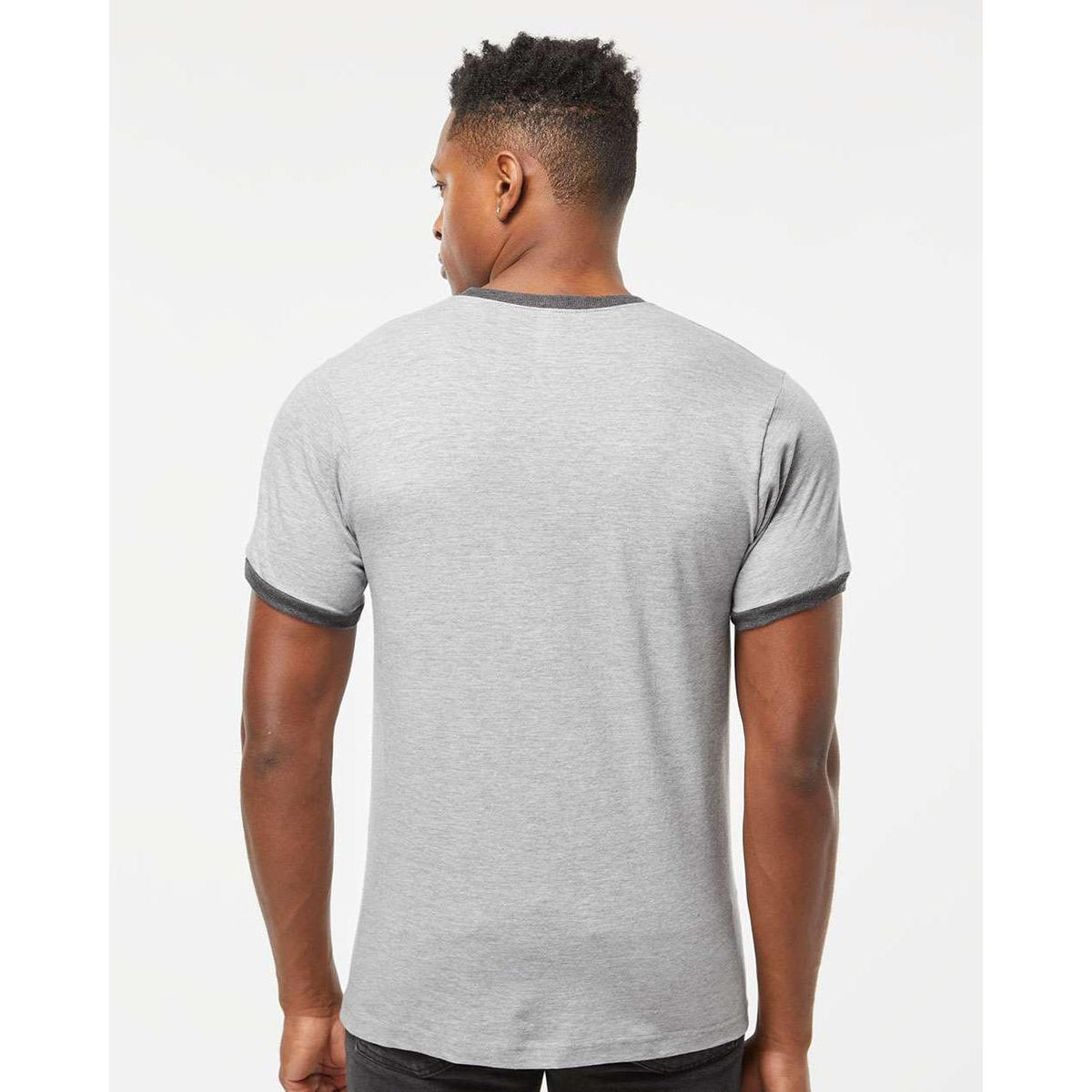 no-logo Tultex Unisex Fine Jersey Ringer T-Shirt-T-Shirts-Tultex-Thread Logic