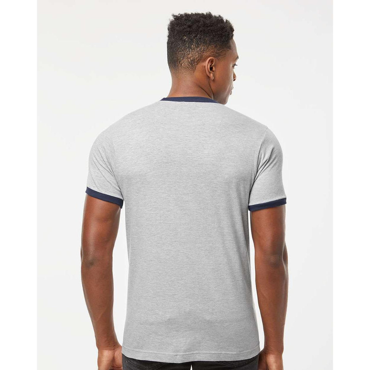 no-logo Tultex Unisex Fine Jersey Ringer T-Shirt-T-Shirts-Tultex-Thread Logic
