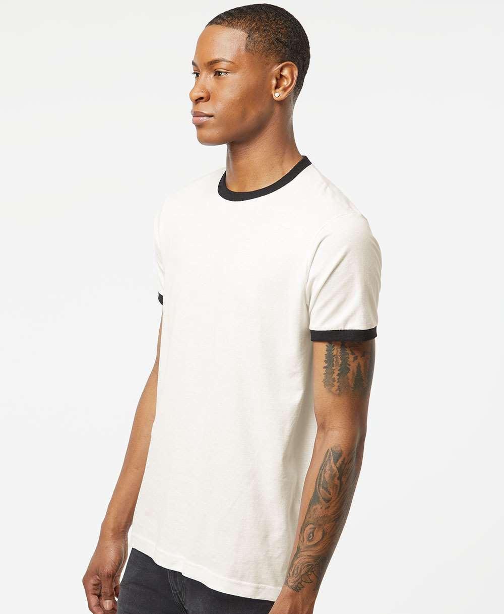 no-logo Tultex Unisex Fine Jersey Ringer T-Shirt-T-Shirts-Tultex-Thread Logic