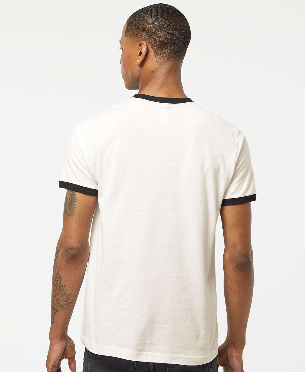 no-logo Tultex Unisex Fine Jersey Ringer T-Shirt-T-Shirts-Tultex-Thread Logic
