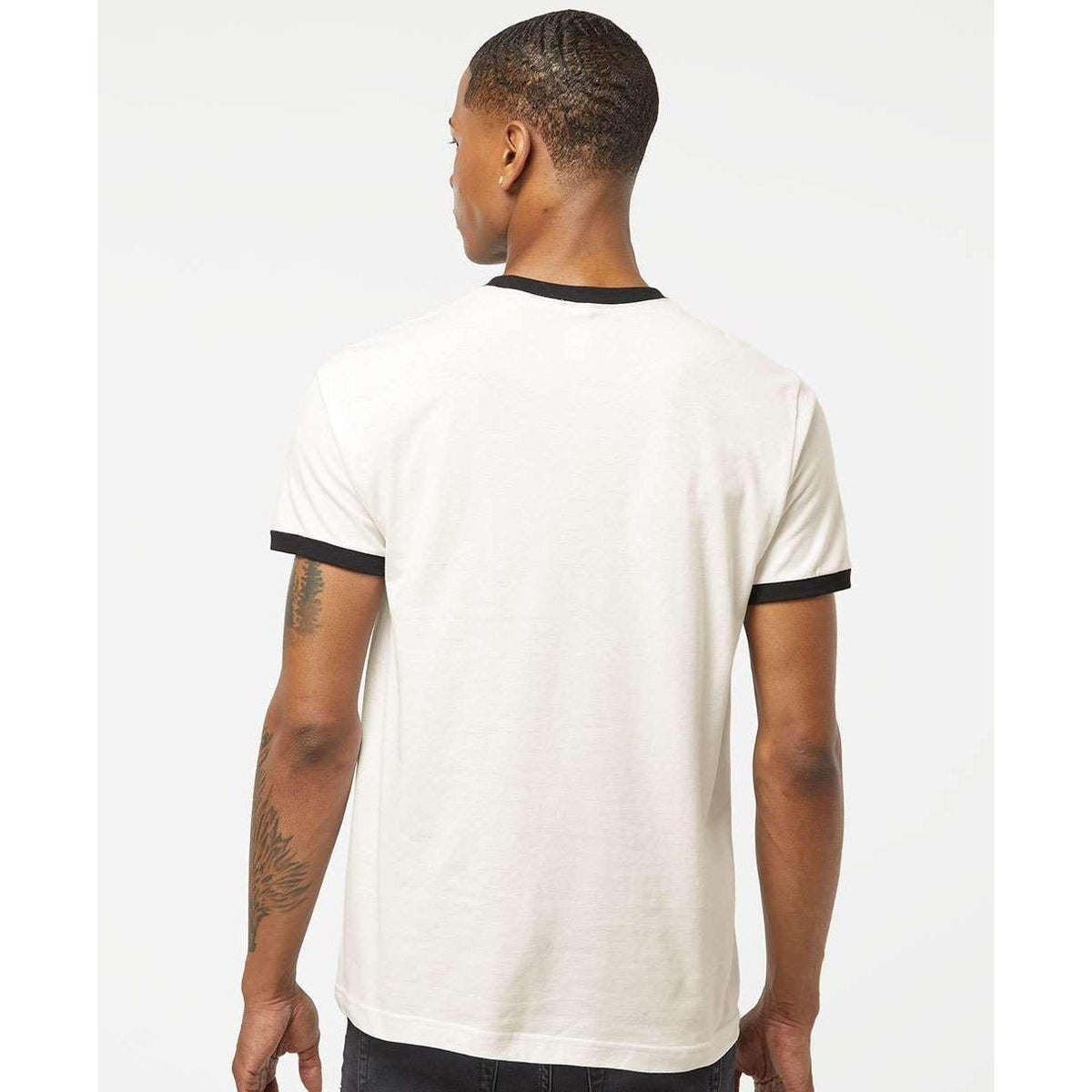 no-logo Tultex Unisex Fine Jersey Ringer T-Shirt-T-Shirts-Tultex-Thread Logic