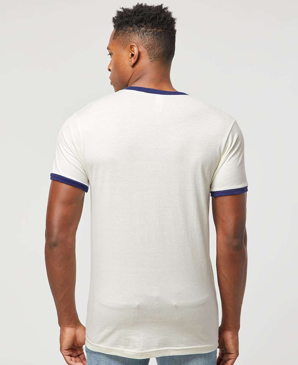 no-logo Tultex Unisex Fine Jersey Ringer T-Shirt-T-Shirts-Tultex-Thread Logic