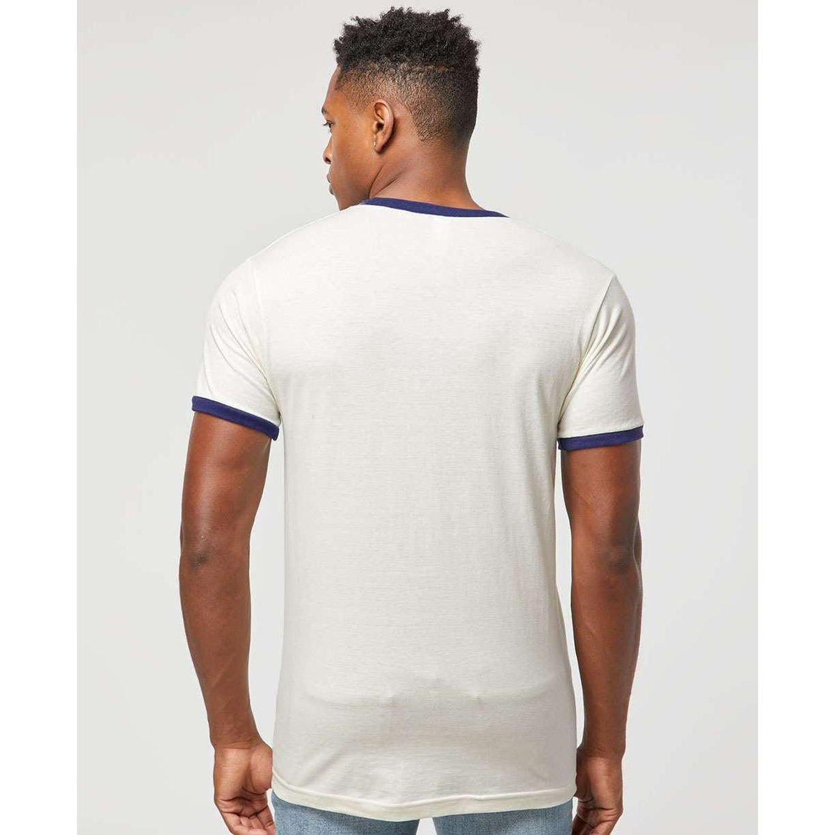 no-logo Tultex Unisex Fine Jersey Ringer T-Shirt-T-Shirts-Tultex-Thread Logic