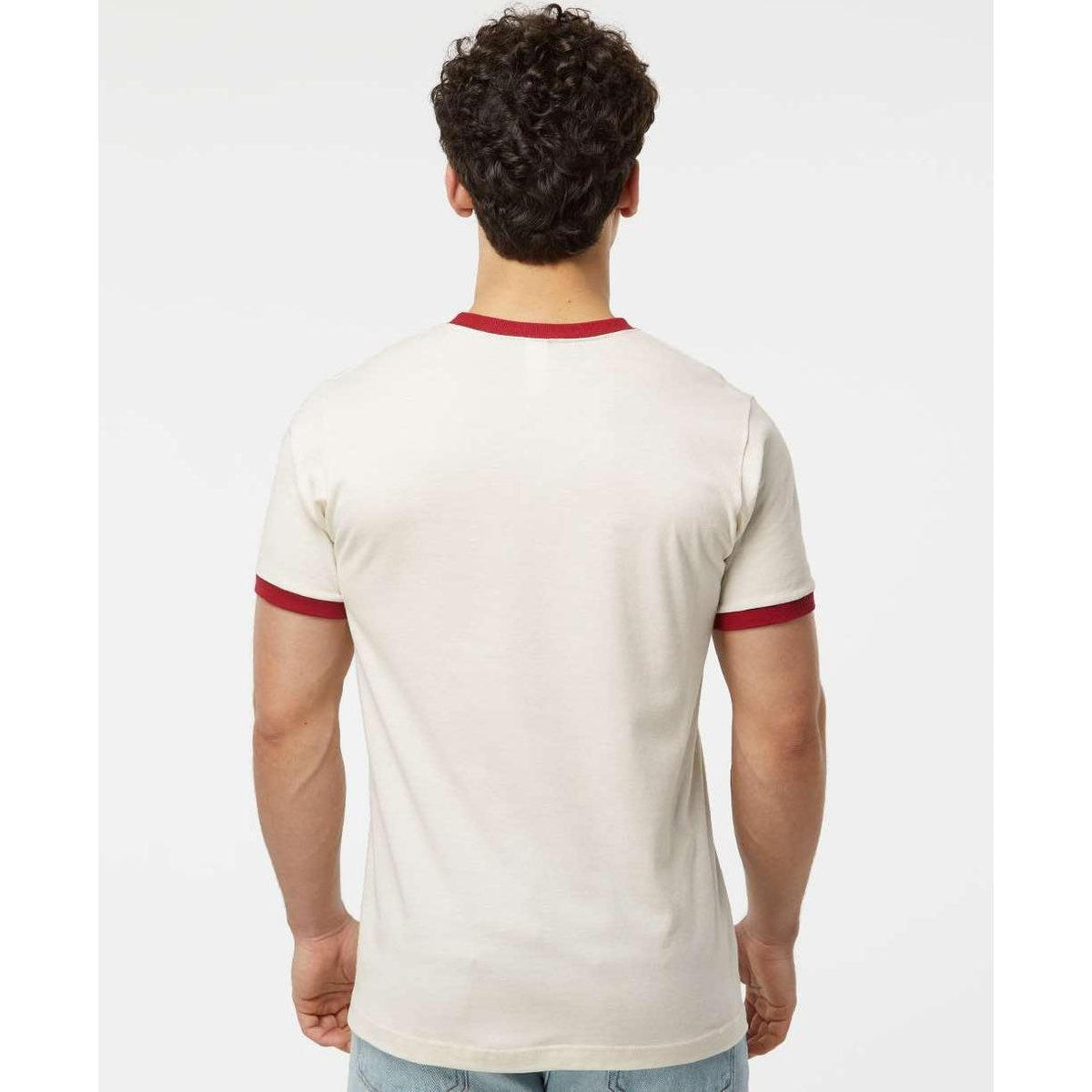 no-logo Tultex Unisex Fine Jersey Ringer T-Shirt-T-Shirts-Tultex-Thread Logic