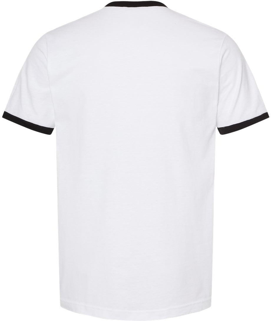 no-logo Tultex Unisex Fine Jersey Ringer T-Shirt-T-Shirts-Tultex-Thread Logic