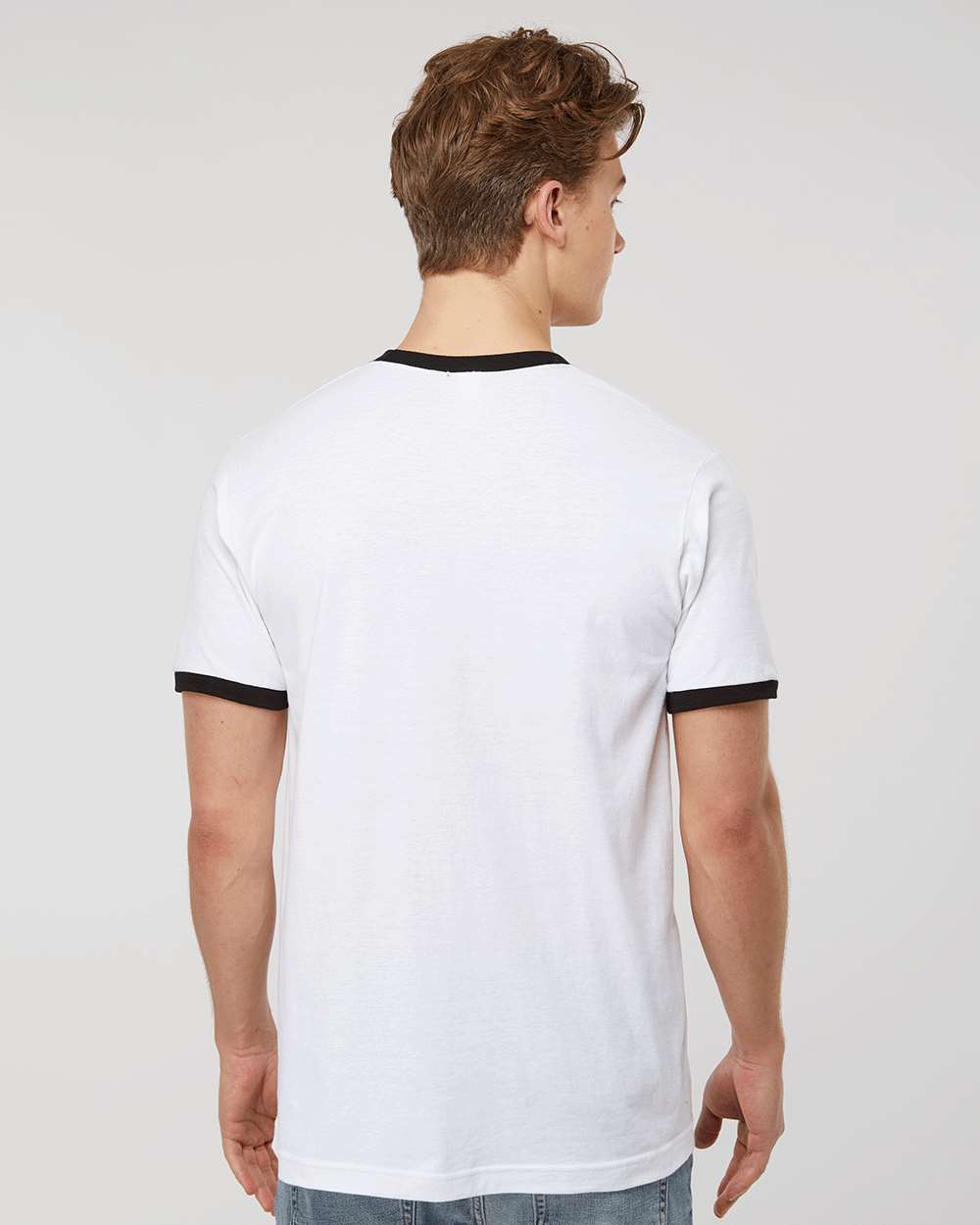 no-logo Tultex Unisex Fine Jersey Ringer T-Shirt-T-Shirts-Tultex-Thread Logic