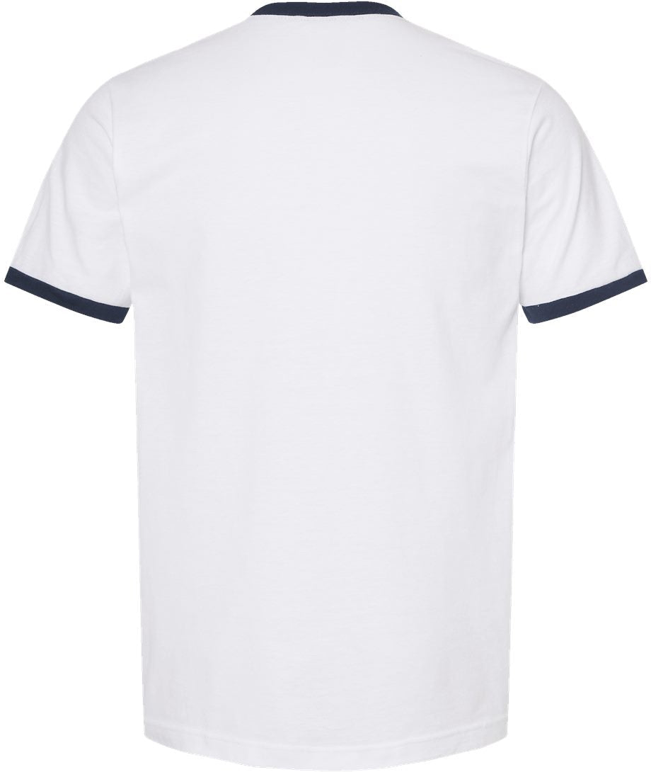 no-logo Tultex Unisex Fine Jersey Ringer T-Shirt-T-Shirts-Tultex-Thread Logic