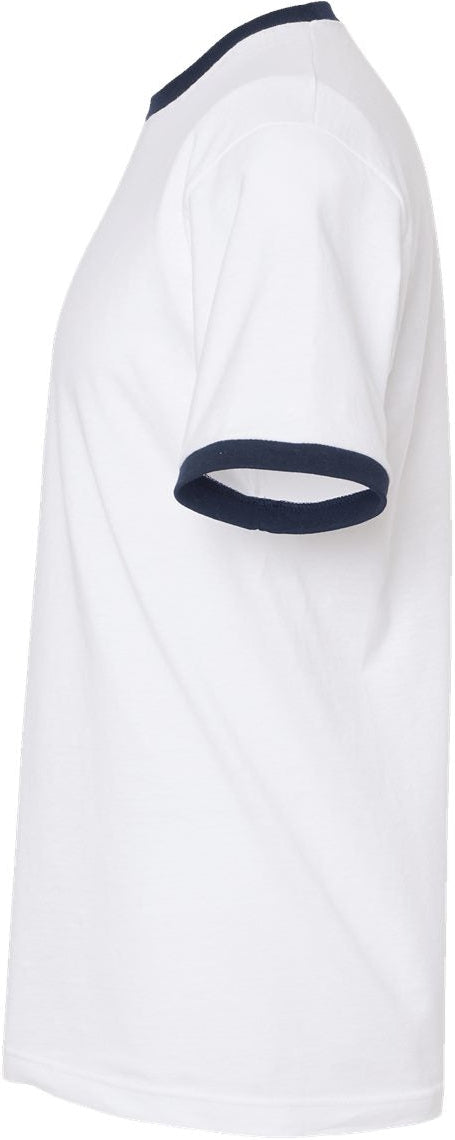 no-logo Tultex Unisex Fine Jersey Ringer T-Shirt-T-Shirts-Tultex-Thread Logic