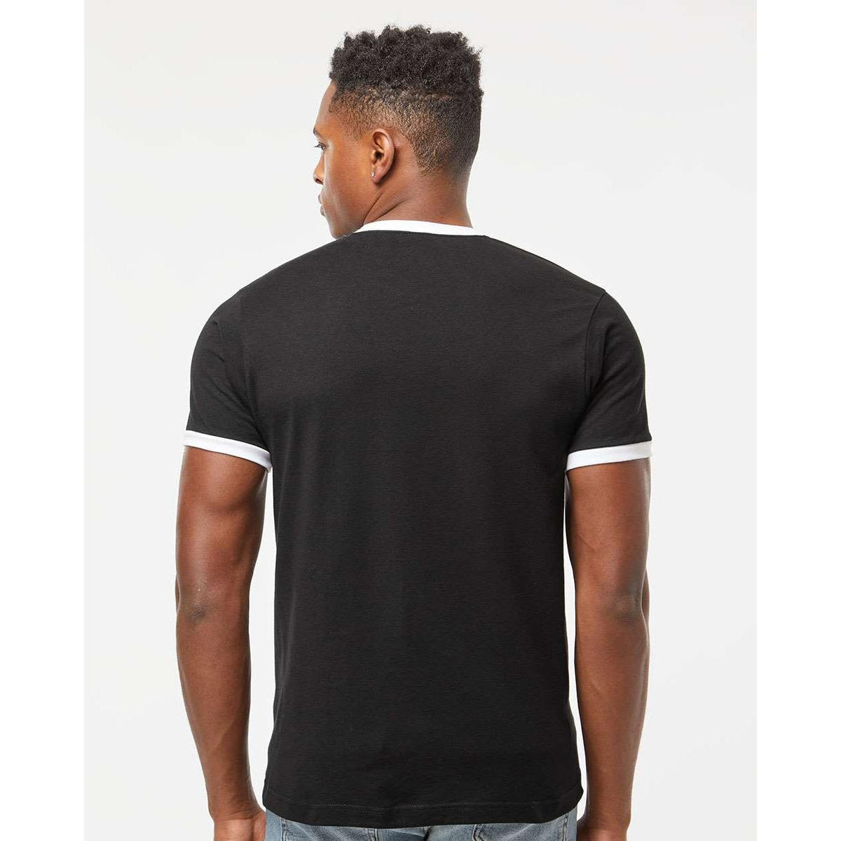 no-logo Tultex Unisex Fine Jersey Ringer T-Shirt-T-Shirts-Tultex-Thread Logic