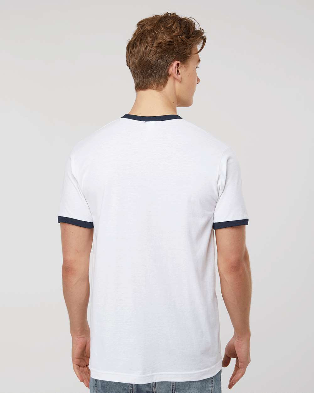 no-logo Tultex Unisex Fine Jersey Ringer T-Shirt-T-Shirts-Tultex-Thread Logic