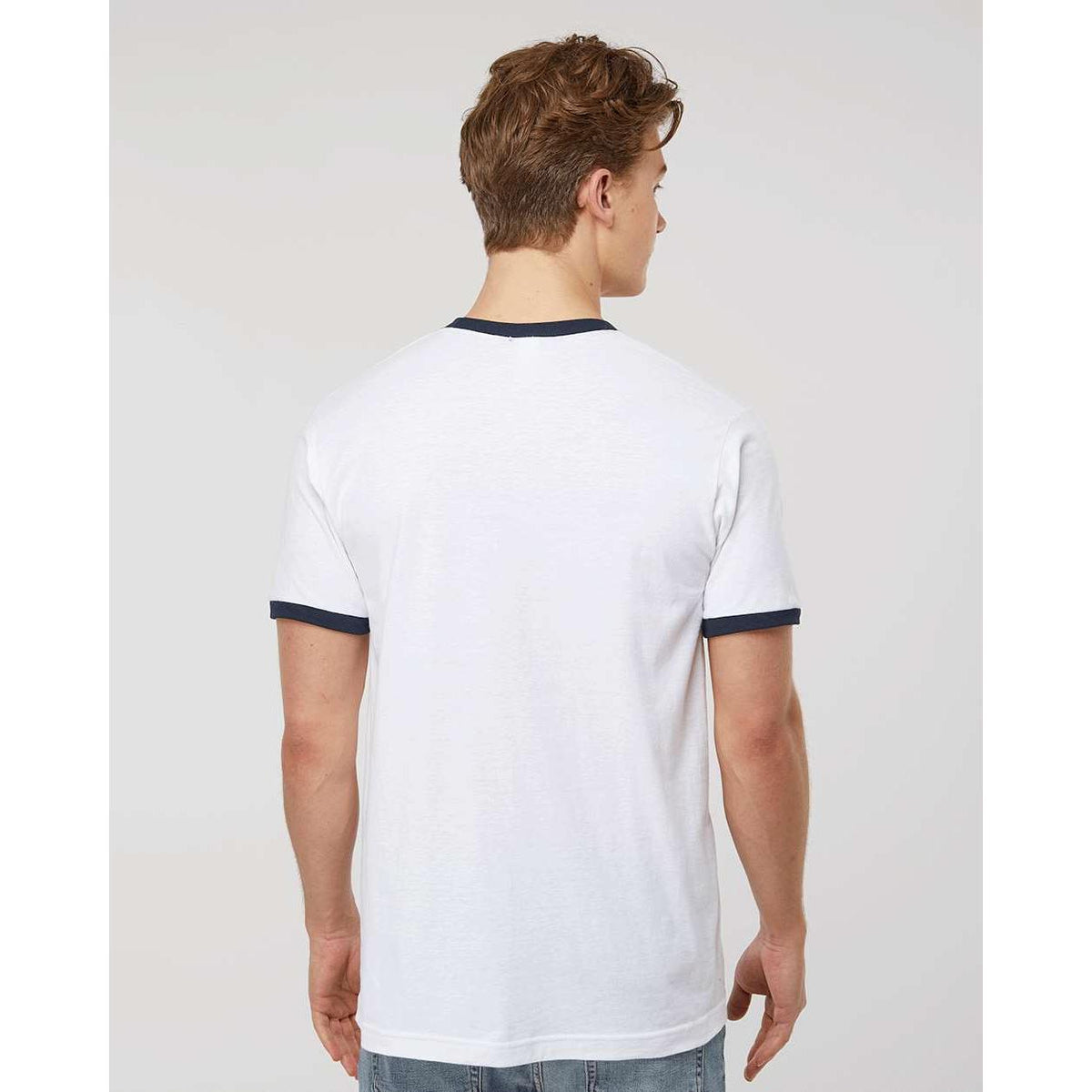 no-logo Tultex Unisex Fine Jersey Ringer T-Shirt-T-Shirts-Tultex-Thread Logic
