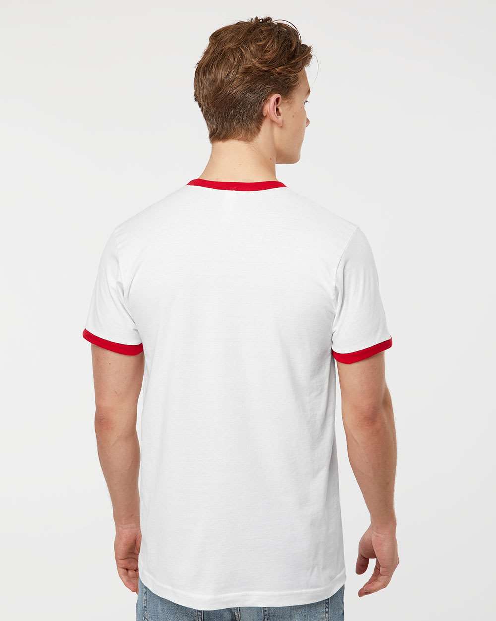 no-logo Tultex Unisex Fine Jersey Ringer T-Shirt-T-Shirts-Tultex-Thread Logic