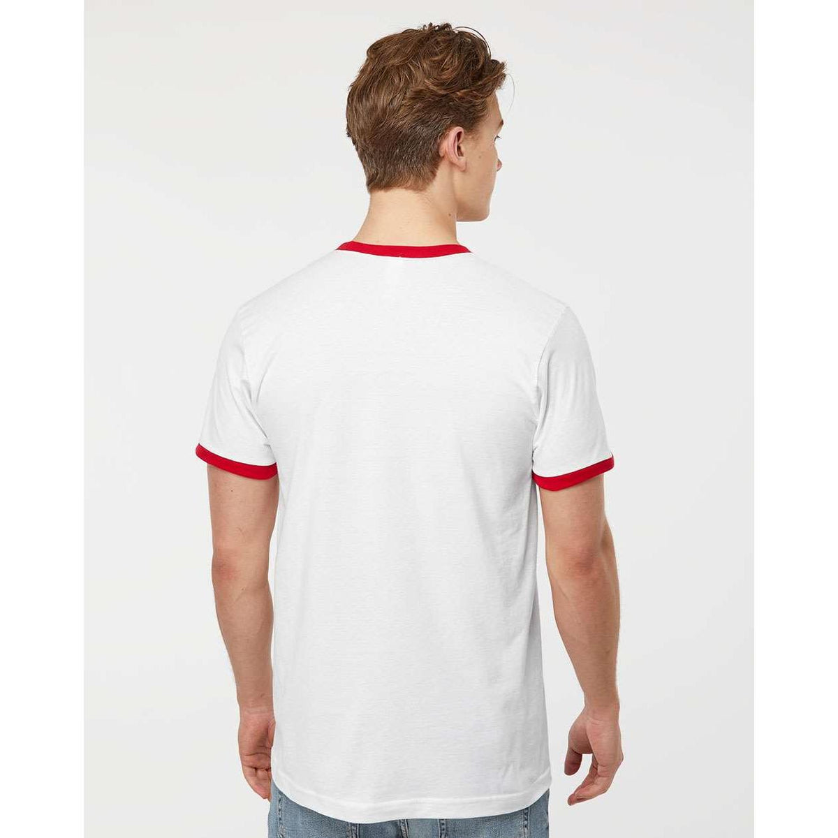 no-logo Tultex Unisex Fine Jersey Ringer T-Shirt-T-Shirts-Tultex-Thread Logic