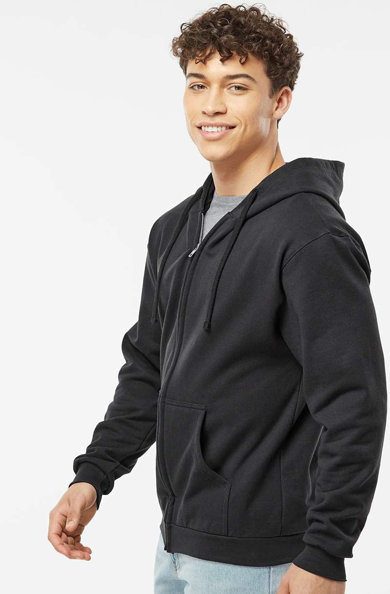 no-logo Tultex Unisex Full-Zip Hooded Sweatshirt-Fleece-Tultex-Thread Logic