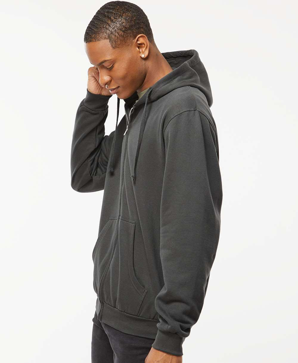 no-logo Tultex Unisex Full-Zip Hooded Sweatshirt-Fleece-Tultex-Thread Logic