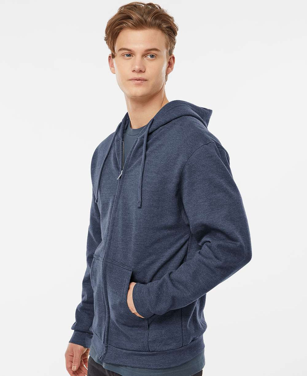no-logo Tultex Unisex Full-Zip Hooded Sweatshirt-Fleece-Tultex-Thread Logic