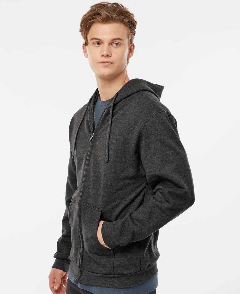 no-logo Tultex Unisex Full-Zip Hooded Sweatshirt-Fleece-Tultex-Thread Logic
