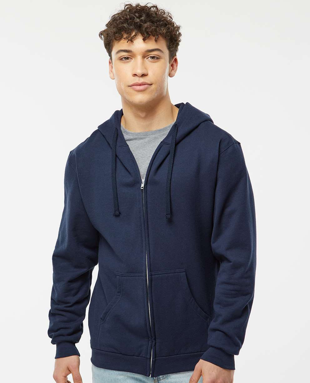 no-logo Tultex Unisex Full-Zip Hooded Sweatshirt-Fleece-Tultex-Thread Logic