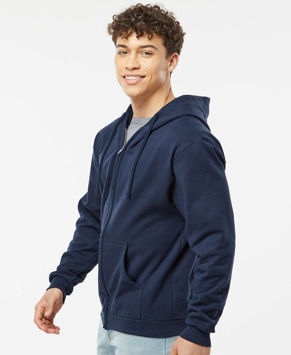 no-logo Tultex Unisex Full-Zip Hooded Sweatshirt-Fleece-Tultex-Thread Logic