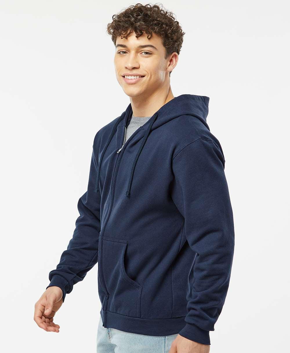 no-logo Tultex Unisex Full-Zip Hooded Sweatshirt-Fleece-Tultex-Thread Logic