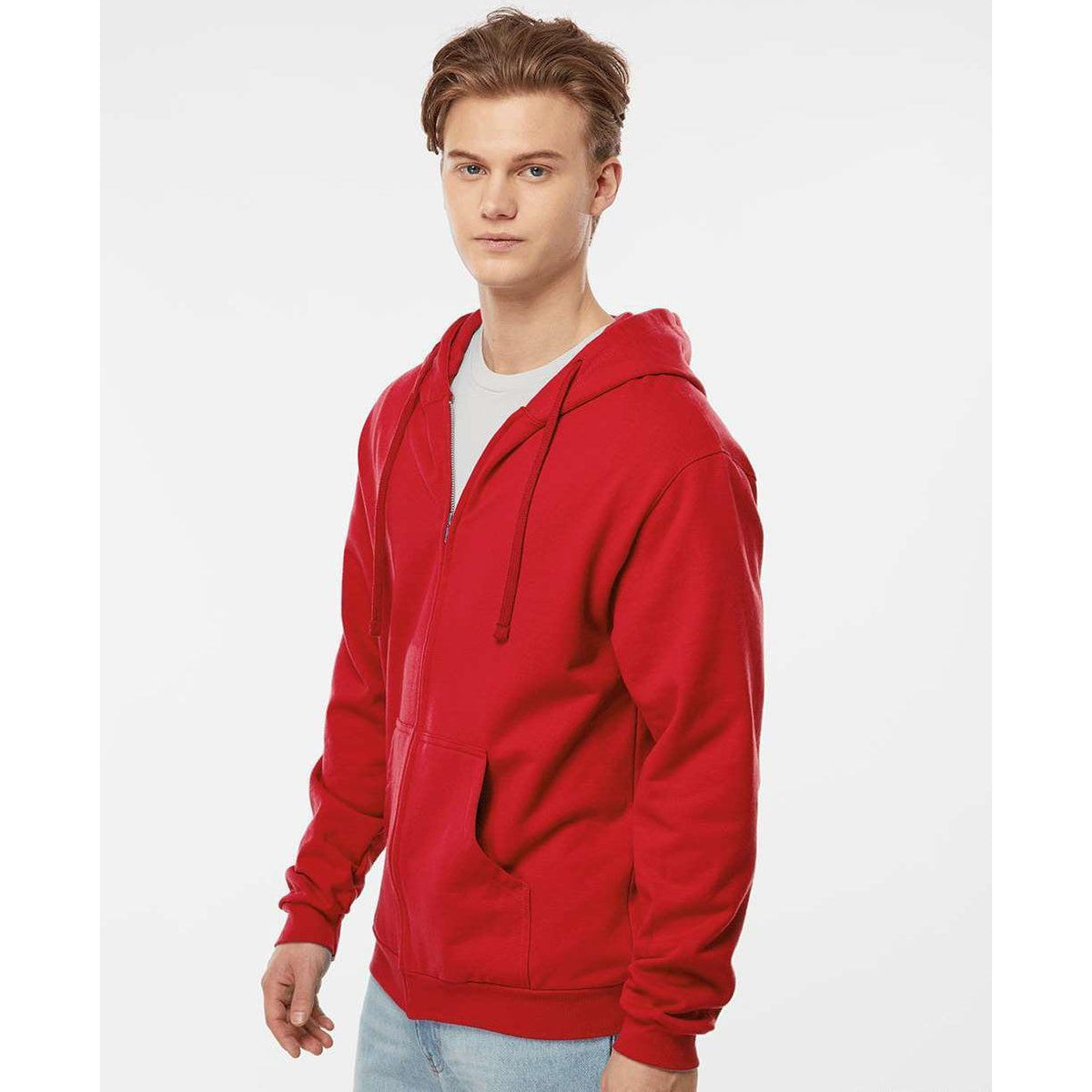 no-logo Tultex Unisex Full-Zip Hooded Sweatshirt-Fleece-Tultex-Thread Logic