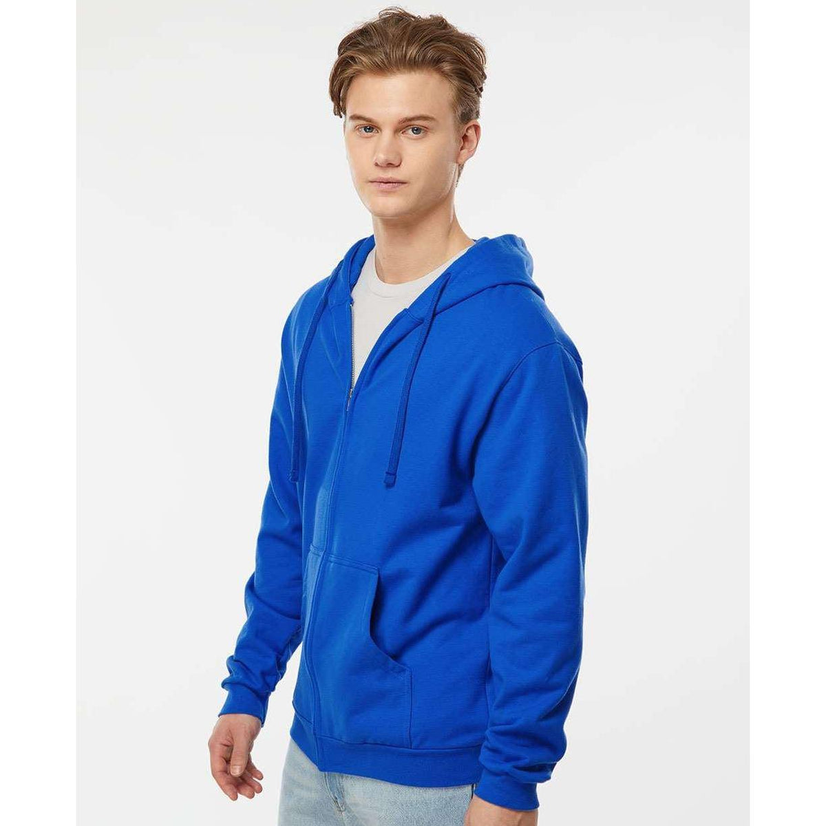 no-logo Tultex Unisex Full-Zip Hooded Sweatshirt-Fleece-Tultex-Thread Logic