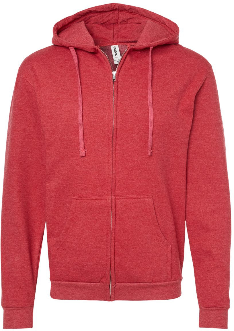 Tultex Unisex Full-Zip Hooded Sweatshirt