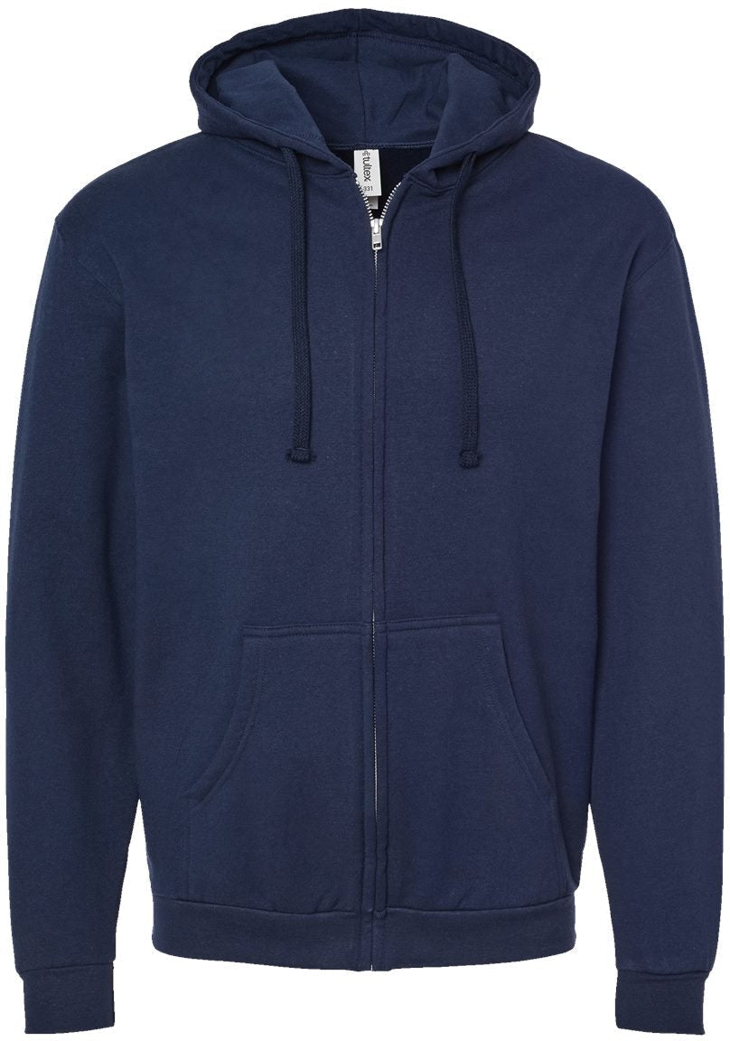 Tultex Unisex Full-Zip Hooded Sweatshirt