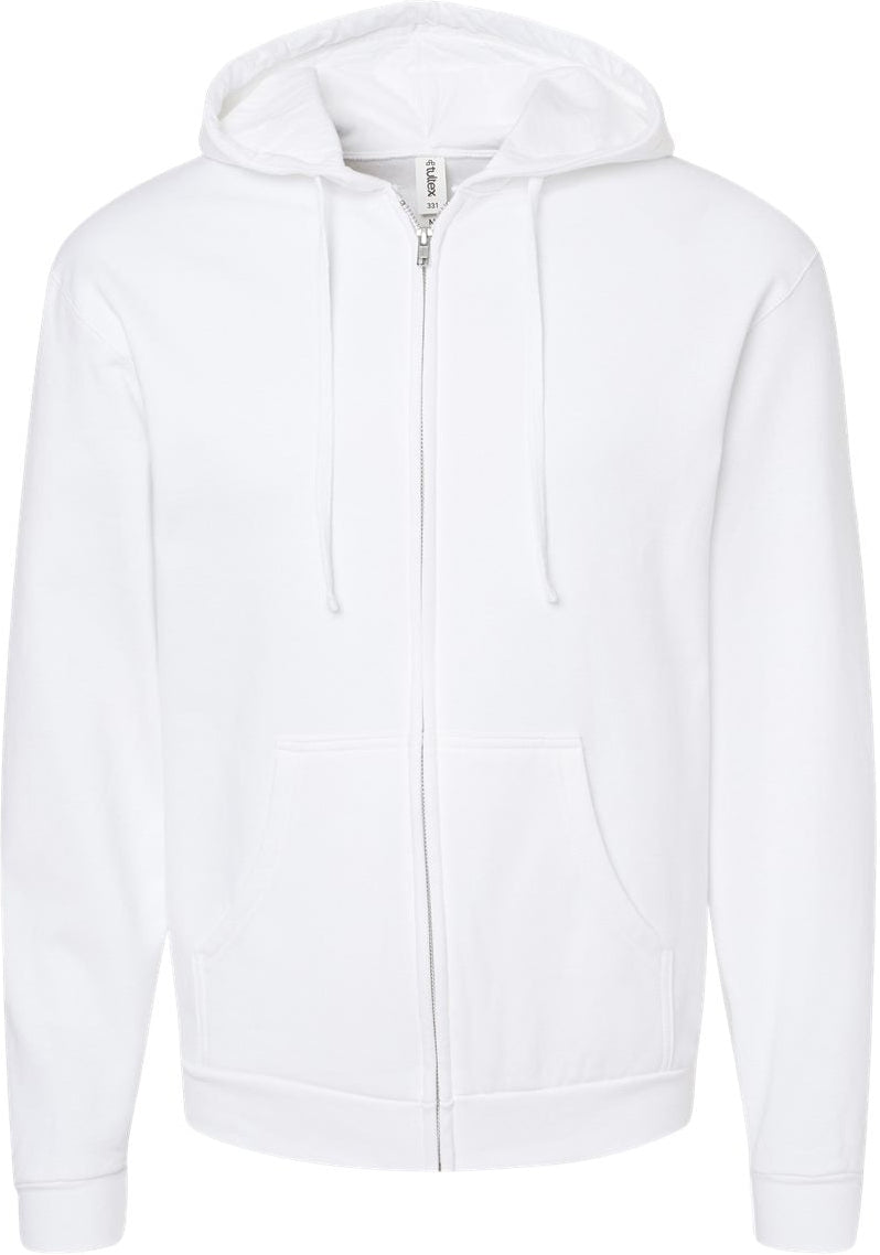 Tultex Unisex Full-Zip Hooded Sweatshirt