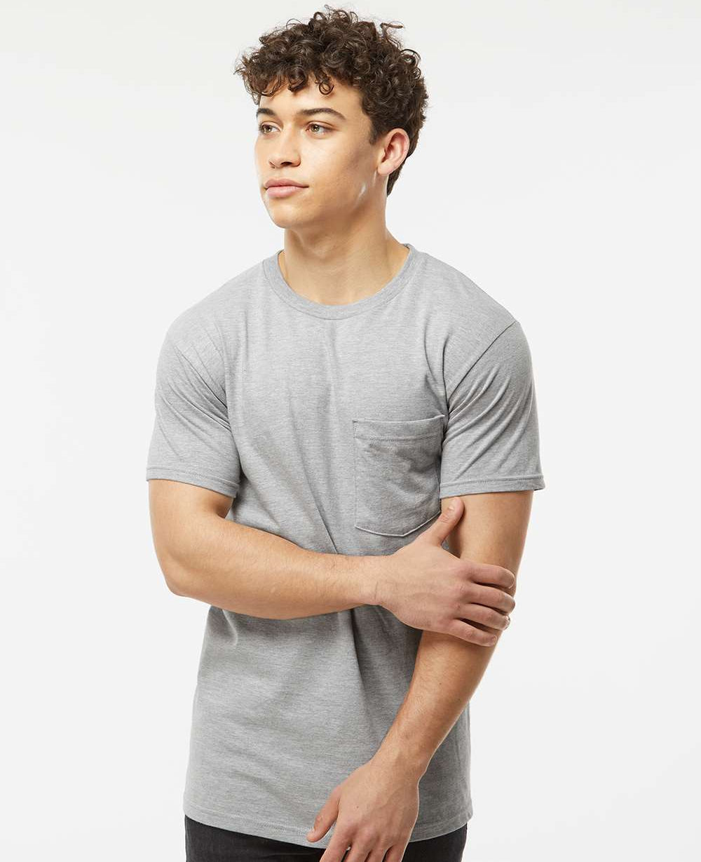 no-logo Tultex Unisex Heavyweight Pocket T-Shirt-T-Shirts-Tultex-Thread Logic