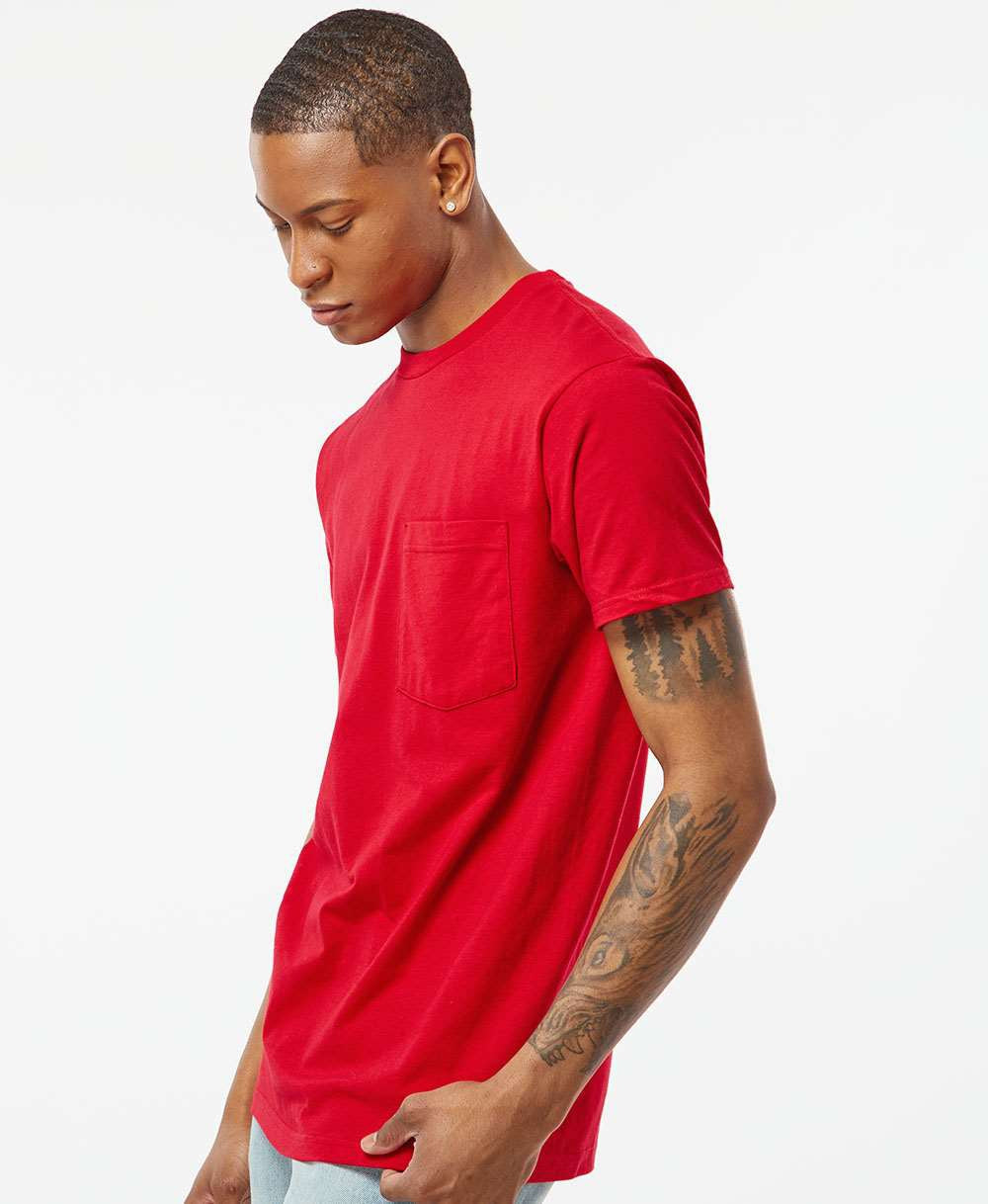 no-logo Tultex Unisex Heavyweight Pocket T-Shirt-T-Shirts-Tultex-Thread Logic