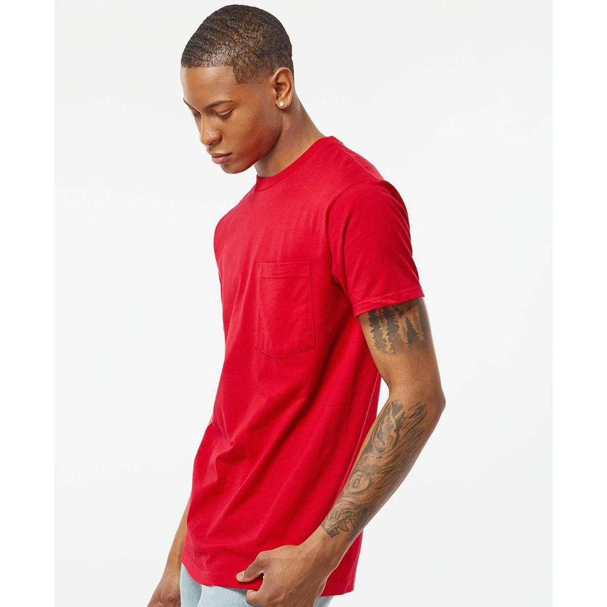 no-logo Tultex Unisex Heavyweight Pocket T-Shirt-T-Shirts-Tultex-Thread Logic