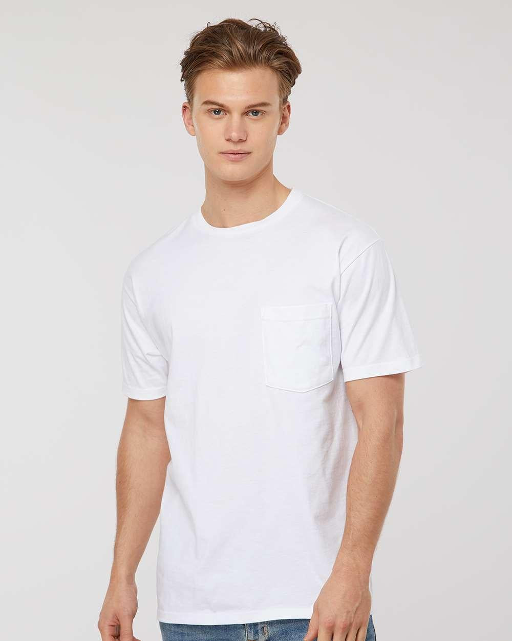 no-logo Tultex Unisex Heavyweight Pocket T-Shirt-T-Shirts-Tultex-Thread Logic