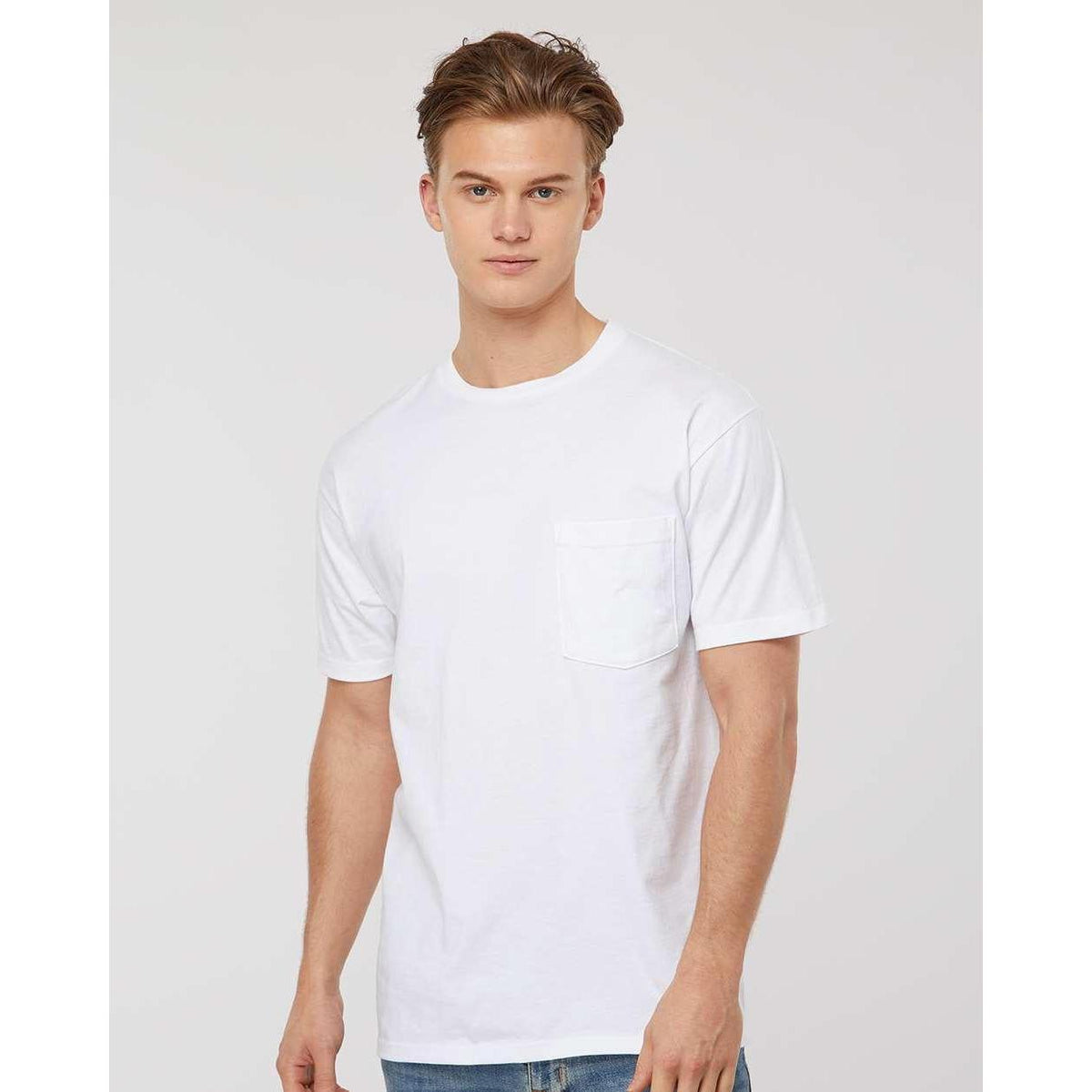 no-logo Tultex Unisex Heavyweight Pocket T-Shirt-T-Shirts-Tultex-Thread Logic