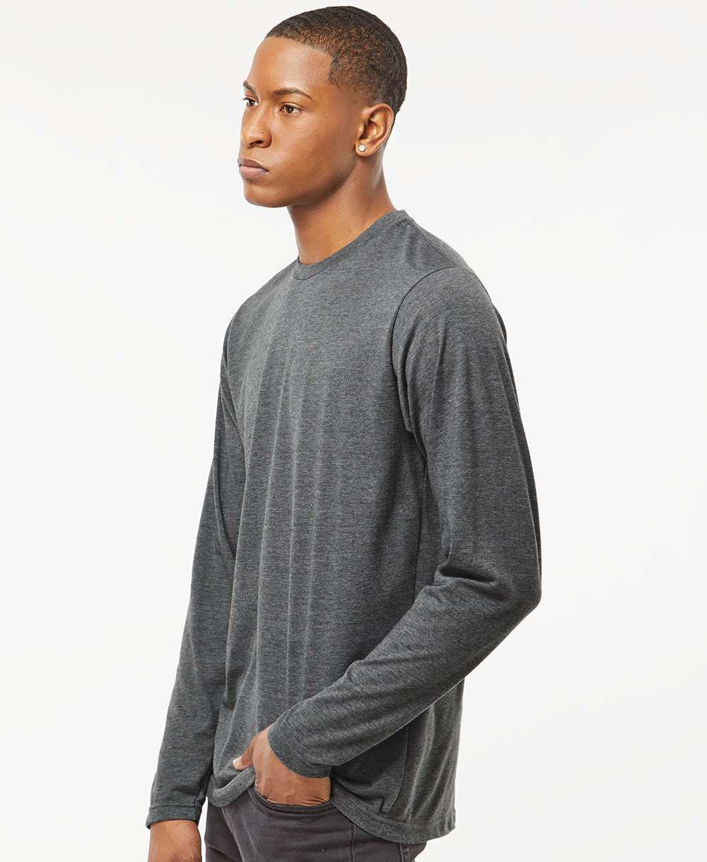 no-logo Tultex Unisex Poly-Rich Long Sleeve T-Shirt-T-Shirts - Long Sleeve-Tultex-Thread Logic